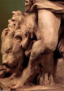 Daniel and the Lion (detail)