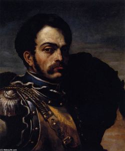 Jean-Louis André Théodore Géricault - A Carabinier with his Horse