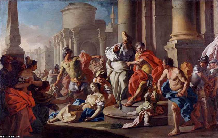 Wikioo.org - The Encyclopedia of Fine Arts - Painting, Artwork by Francesco De Mura - The Death of Virginia