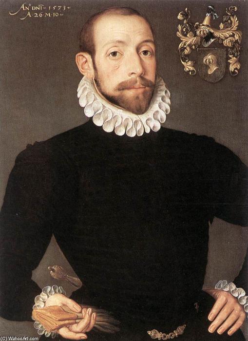 Wikioo.org - The Encyclopedia of Fine Arts - Painting, Artwork by Pieter Pourbus - Portrait of Olivier van Nieulant