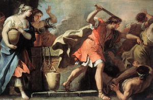 Sebastiano Ricci - Moses Defending the Daughters of Jethro