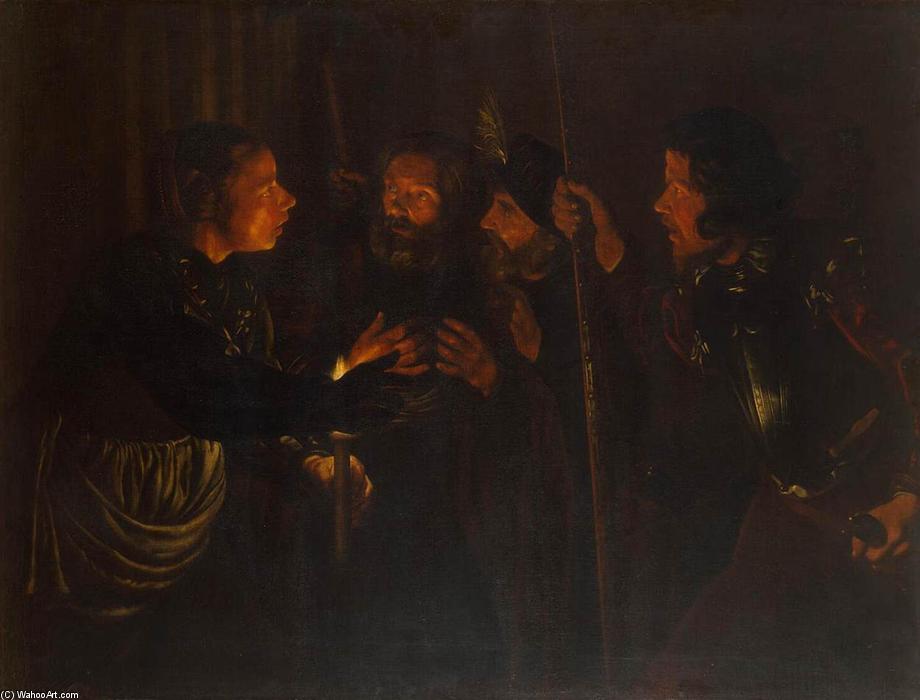 Wikioo.org - The Encyclopedia of Fine Arts - Painting, Artwork by Gerard Seghers - Denial of St Peter