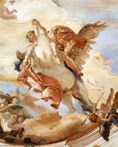 Bellerophon on Pegasus (detail)