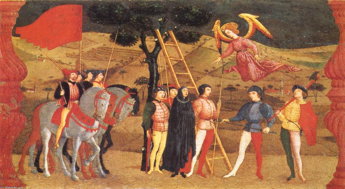 Wikioo.org - The Encyclopedia of Fine Arts - Painting, Artwork by Paolo Uccello - Miracle of the Desecrated Host (Scene 4)