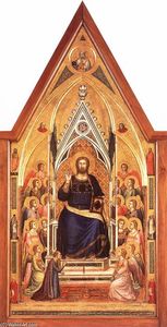 Giotto Di Bondone - The Stefaneschi Triptych: Christ Enthroned