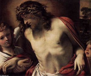 Annibale Carracci - Christ Wearing the Crown of Thorns, Supported by Angels