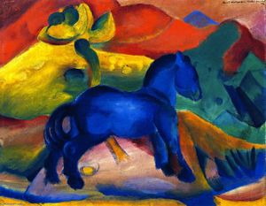 Franz Marc - The Little Blue Horse, Picture for a Child