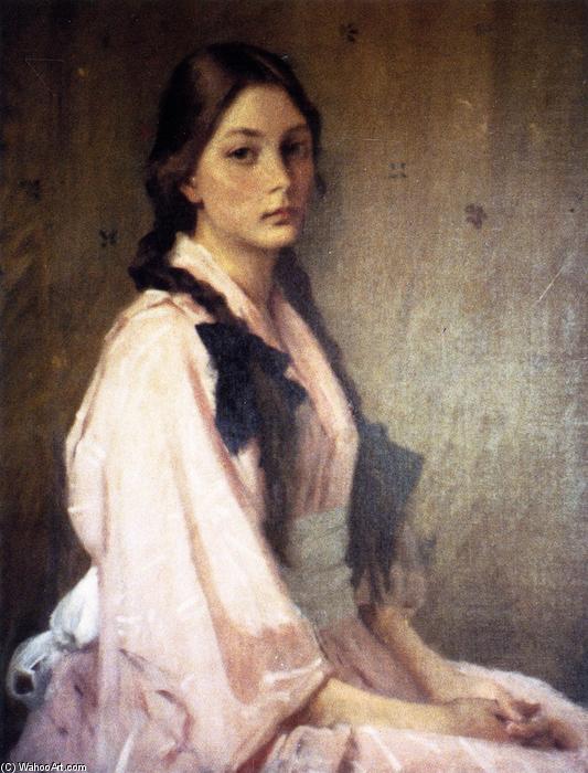 Wikioo.org - The Encyclopedia of Fine Arts - Painting, Artwork by William Merritt Chase - Mona, Daughter of Mrs. R (also known as Mona)