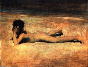 A Nude Boy on a Beach (also known as Boy Lying on a Beach)