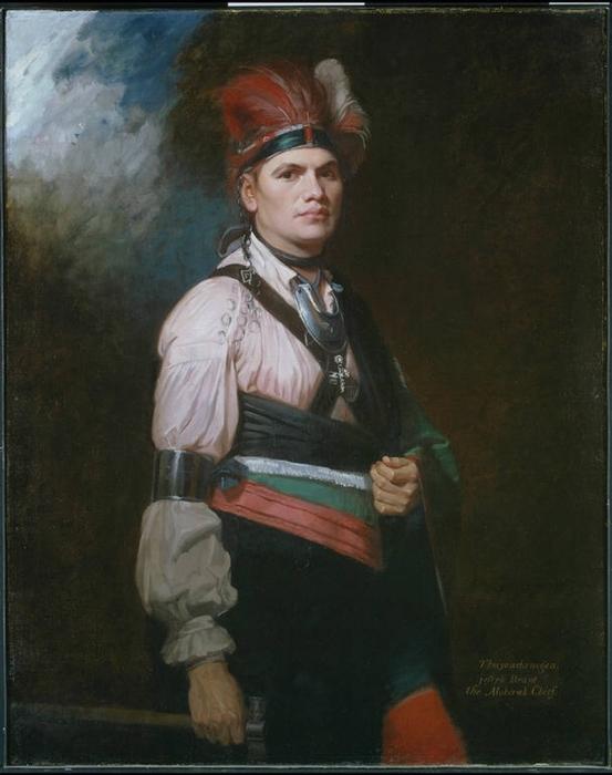 Wikioo.org – L'Enciclopedia delle Belle Arti - Pittura, Opere di George Romney - Ritratto di Joseph Brant