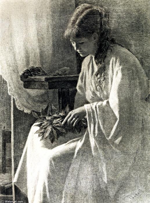 Wikioo.org – L'Enciclopedia delle Belle Arti - Pittura, Opere di Edmund Charles Tarbell - Ritratto di Josephine Tarbell Ferrell