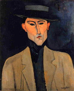 Amedeo Modigliani - Portrait of a Man with Hat (also known as Jose Pacheco.)