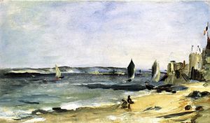 Edouard Manet - Seascape at Arcachon (also known as Arcachon, Beautiful Weather)