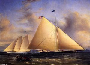 The Sloop Maria'' Racing the Schooner Yacht ''America,'' May 1851''
