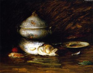 William Merritt Chase - Still Life with Fish