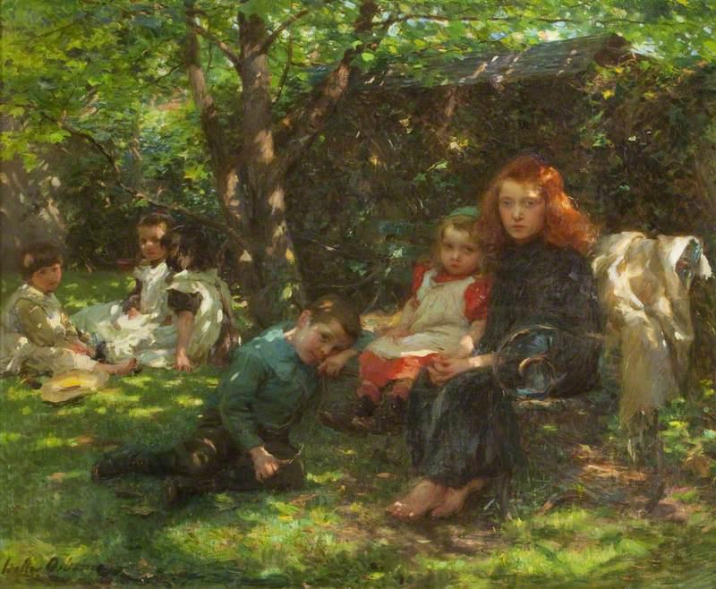 Wikioo.org - The Encyclopedia of Fine Arts - Painting, Artwork by Walter Frederick Osborne - Summertime