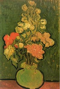 Vincent Van Gogh - Vase with Rose-Mallows