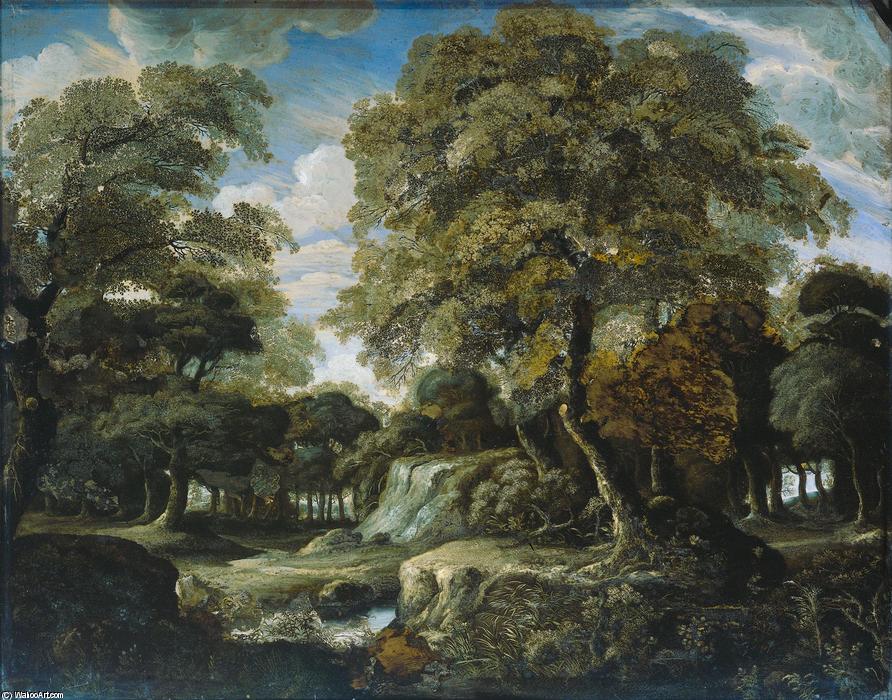 Wikioo.org - The Encyclopedia of Fine Arts - Painting, Artwork by Jan Van Der Heyden - View in the woods