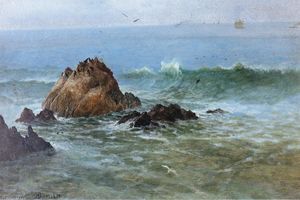 Albert Bierstadt - Seal Rocks on Pacific Coast, California