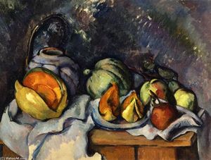 Paul Cezanne - Still Life with Fruit and a Ginger Pot