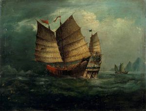 George Chinnery - Chinese Junks