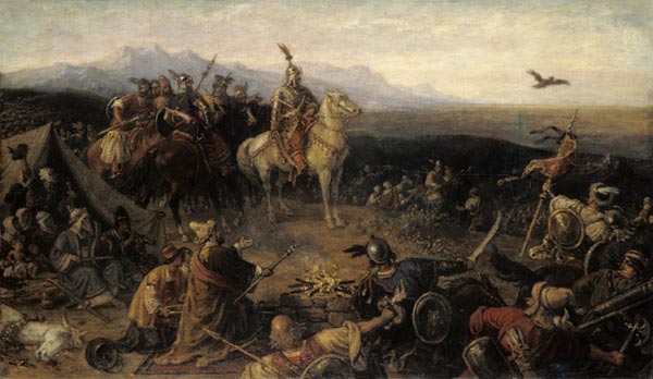 Wikioo.org - The Encyclopedia of Fine Arts - Painting, Artwork by Mor Than - The Magyars Reach Her Settlement Area Of Today For Acquisition