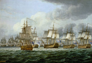 The Battle Of Cape Piece Of Vincent Or At The Dogger Bank