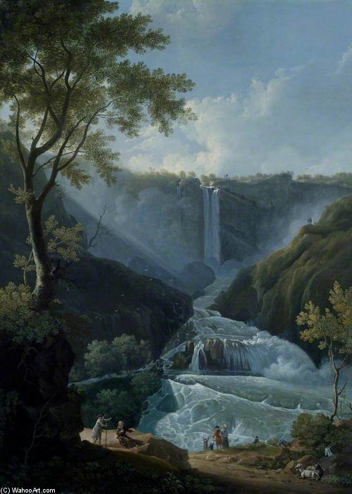 Wikioo.org - The Encyclopedia of Fine Arts - Painting, Artwork by Thomas Patch - The Falls Of Terni