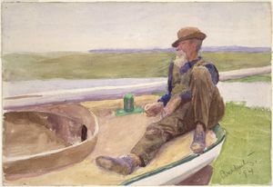 Thomas Pollock Anshutz - Man In Boat