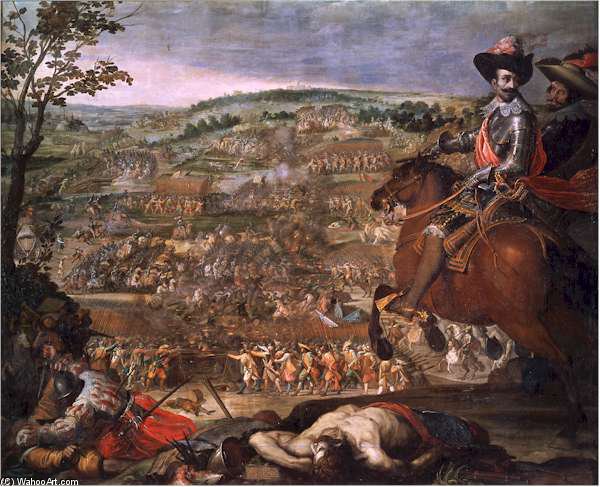 Wikioo.org - The Encyclopedia of Fine Arts - Painting, Artwork by Vicente Carducho - The Victory Of Fleurus.