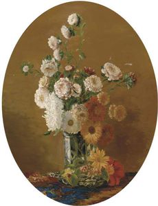Wilhelmus Hendrikus Petrus Johannes Zwart - Flowers On Vase