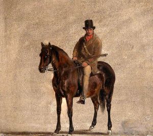 Gamekeeper On A Chestnut Horse