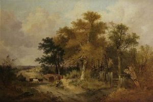 Landscape With Figures And Cattle