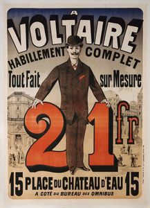 Poster Advertising 'a Voltaire'