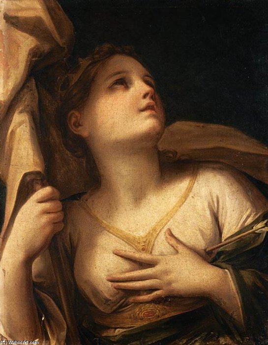Wikioo.org - The Encyclopedia of Fine Arts - Painting, Artwork by Marcantonio Franceschini - St Ursula