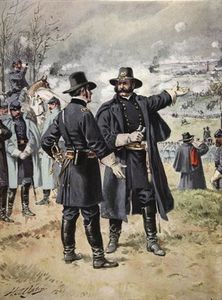 General Burnside At The Battle Of Fredericksburg