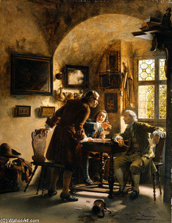 The Argument - Johann Hamza | Wikioo.org - The Encyclopedia of Fine Arts