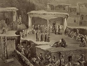 Funeral Ceremony In The Ruins