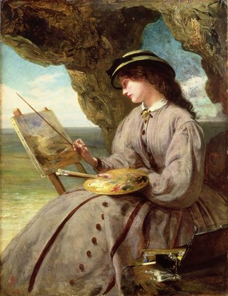 Wikioo.org - The Encyclopedia of Fine Arts - Painting, Artwork by Abraham Solomon - The Fair Amateur