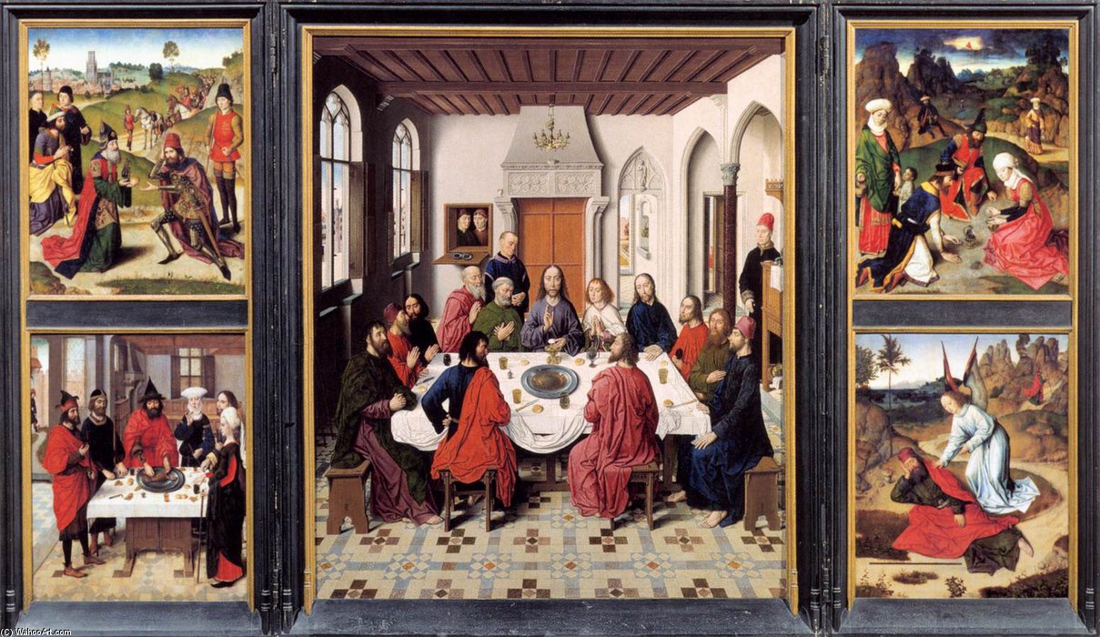 Wikioo.org - The Encyclopedia of Fine Arts - Painting, Artwork by Aelbrecht Bouts - Altarpiece Of The Holy Sacrament_2