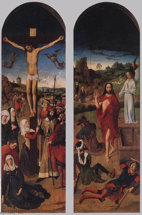 Wikioo.org - The Encyclopedia of Fine Arts - Painting, Artwork by Aelbrecht Bouts - Passion Altarpiece (side Wings)