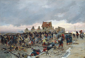 Bivouac At Le Bourget After The Battle
