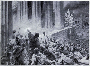 The Burning Of The Library At Alexandria