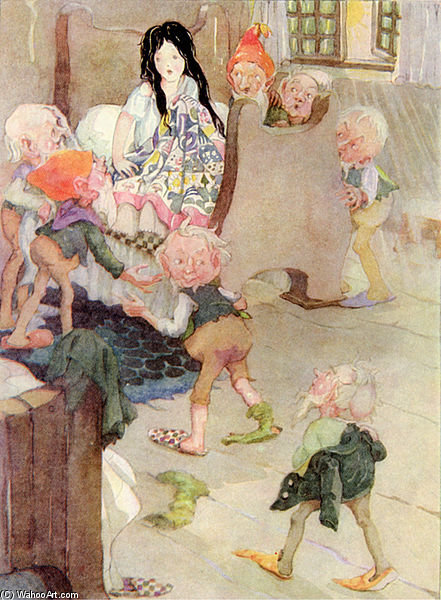Wikioo.org - The Encyclopedia of Fine Arts - Painting, Artwork by Anne Anderson - Grimms Fairy Tales
