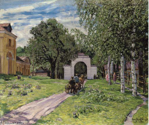 Wikioo.org - The Encyclopedia of Fine Arts - Painting, Artwork by Apollinari Mikhailovich Vasnetsov - Leaving The Estate