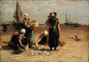 Fishwives On The Beach