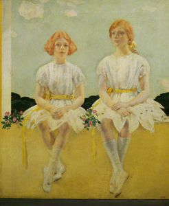 Two Girls Seated - Diana, And Sarah Churchill