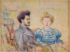 Portrait Of Julien Leclercq And His Wife Fanny