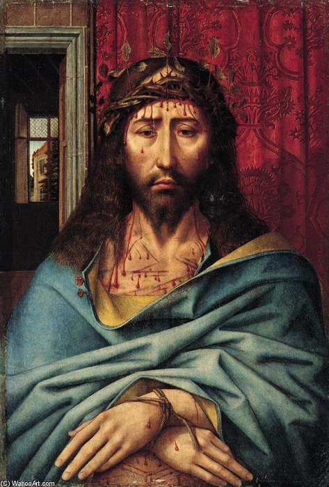 Wikioo.org - The Encyclopedia of Fine Arts - Painting, Artwork by Colijn De Coter (Colyn Van Brusele) - Christ As The Man Of Sorrows