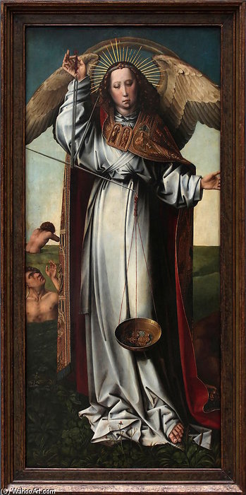 Wikioo.org - The Encyclopedia of Fine Arts - Painting, Artwork by Colijn De Coter (Colyn Van Brusele) - L'archange Saint-michel